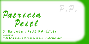 patricia peitl business card